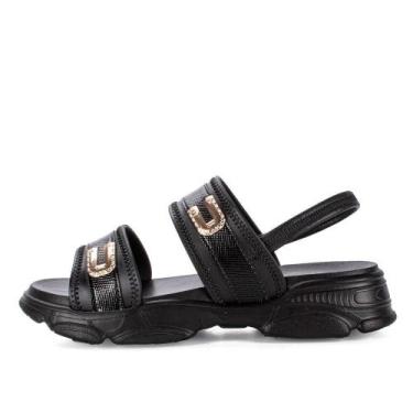 Imagem de Sandalia Mississipi Chuncky Flatform Tira Larga, 36, Preto