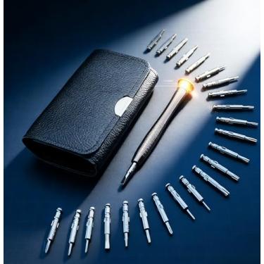 Imagem de Kit de chave de fenda de precisão, conjunto de ferramentas de reparo 24 em 1 com bolsa de armazenamento para eletrônicos, telefone, computador, console de jogos, relógio, óculos e itens domésticos