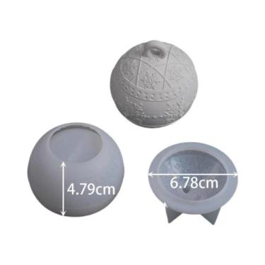 Imagem de Molde De Silicone Para Vela Aromática De Natal Com Frutas E Floco De N