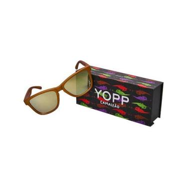 Imagem de Óculos de Sol Yopp Polarizado Uv400 Camaleão Dourado COR:DOURADO, Dour
