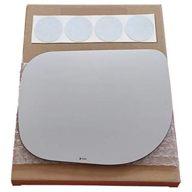 Imagem de Substituição de vidro espelhado + almofadas adesivas para Nissan Titan XD 2016-2021 lado do motorista (2017 2018 2019 2020 16 17 18 19 20 21)