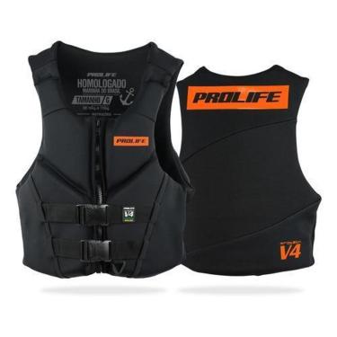 Imagem de Colete Salva Vidas Neoprene Homologado Classe V Prolife V4  - Amarelo - EG (ACIMA DE 110KG)-Unissex