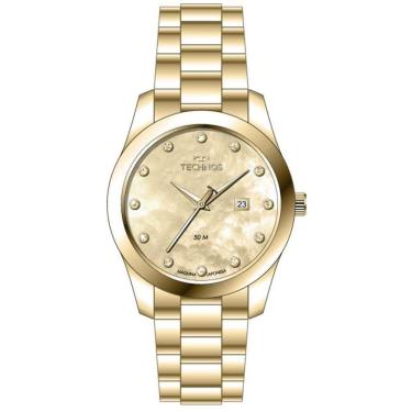 Imagem de Relogio Technos Feminino Dourado Pequeno Aço Inox 2015Cer/1X