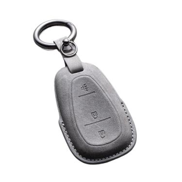 Imagem de Capa de couro para chave de carro com 4/5 botões compatível com Chevrolet Camaro Cruze Malibu 2016 2017 2018 2019 2020 Spark Sonic Onix Equinox(A1)
