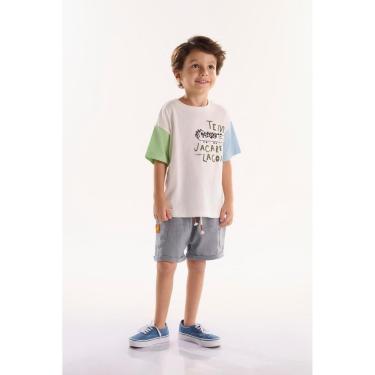 Imagem de Conjunto Infantil para Menino Safari com Camiseta e Short Três e Já-Masculino