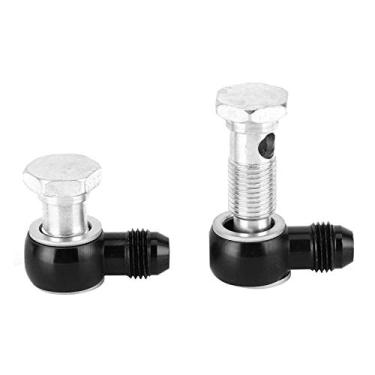 Imagem de aqxreight Conector de Acessórios Banjo Adaptador de Resfriador de óleo de 90 Graus para Transmissão 4L80E 1997-2010 350 400 700R4 4L60E Substituição de Acessório de Carro de Construção de Ferro (A)