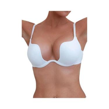 Imagem de Sutiã Sexy Push-Up Em Forma De U, Multiuso, Invisível, Sem Costas, Com
