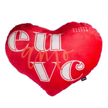Imagem de Almofada Coração Com Espaço Para Fotos - Eu E Você