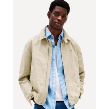 Imagem de Jaqueta Tommy Hilfiger Masculina Regular Cotton Ivy Cáqui Claro Tamanho:G-Masculino