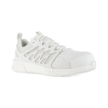 Imagem de Reebok Tênis feminino Rb545 Fusion Flexweave Work Construction Branco Segurança, Branco, 11.5 Wide