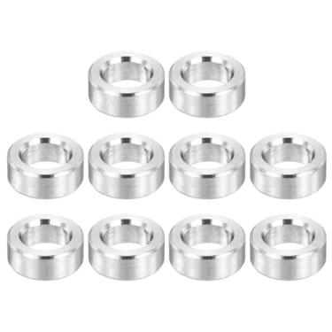 Imagem de PATIKIL Espaçadores de aço inoxidável M6, espaçador de metal de 12 peças de 6 mm ID x 10 mm OD x 4 mm L parafuso para parafuso de 1/10.2 cm ou M6