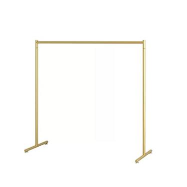 Imagem de Cabideiro para corredor piso interno quarto cabideiro tipo haste simples varal casa secagem roupas suporte chapéu haste (ouro, GG)