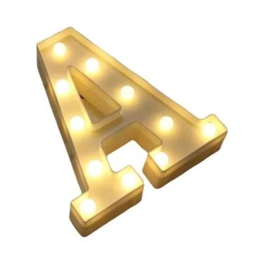 Imagem de Luz Noturna LED Luminosa Em Forma De Letra 16/22CM DIY Alfabeto Número