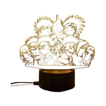 Imagem de Lâmpada Noturna 3D LED De Anime Uchiha Sasuke Obito Madara Gaara Narut