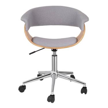 Imagem de Cadeira de Escritório Diretor Giratória Justine Cinza