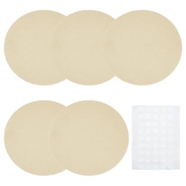 Imagem de PH PandaHall 5 peças de substituição de cúpula de tecido difusor de abajur com 50 peças de adesivos de plástico à prova de deslumbrantes abajures holofotes capas para pingentes fotografia luz