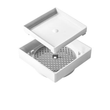 Imagem de Ralo Oculto 15X15 Invisível Seca Piso Porcelanato Sifonado