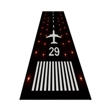 Imagem de Tapete De Algodão Antiderrapante Para Quarto Infantil Com Pista De Avi