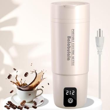 Imagem de Chaleira elétrica de viagem, caldeira de água portátil Balabulala com 6 predefinições variáveis, chaleira elétrica pequena com controles de temperatura para manter o calor e proteção contra fervura a