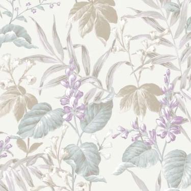 Imagem de Papel de Parede Thema Folhagem Branco 28854