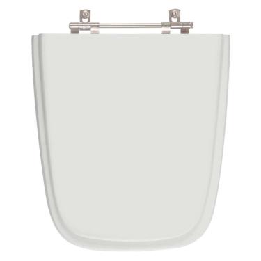 Imagem de Assento Sanitário Poliester Aero Cinza Claro Para Vaso Ideal Standard