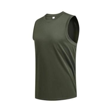 Imagem de Camiseta Sem Mangas Masculina De Tamanho Grande, Respirável E De Secag