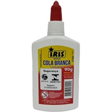 Imagem de Cola Escolar íris Branca 90G Pacote com 6 - IRIS