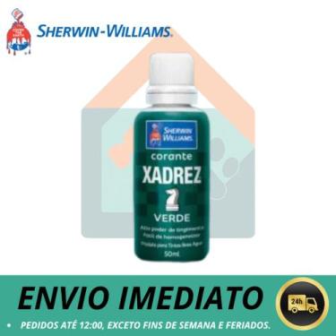 Imagem de Corante Xadrez Verde Pigmento Tinta Parede Sherwin Williams 50 ml - Sh