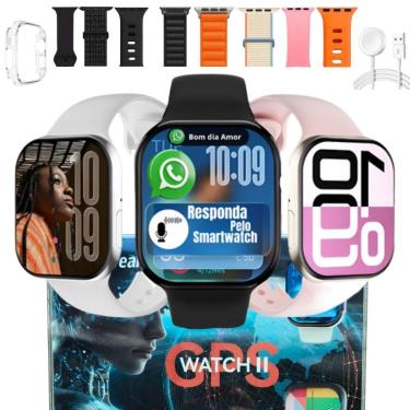 Imagem de Smart Watch Relogio Watch W11G Responde Whatss Gps Nfc Inteligencia Artificial Ilha Dinamica-Unissex