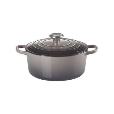 Imagem de PANELA REDONDA LE CREUSET 20CM SIGNATURE EM FERRO FUNDIDO ESMALTADO CINZA FLINT 21177204442430