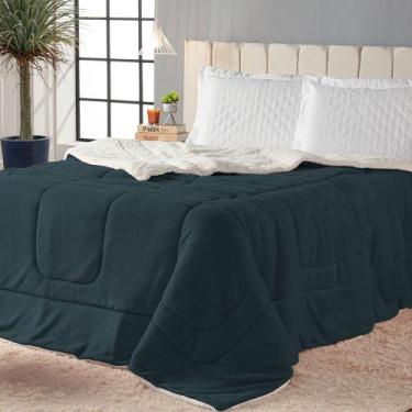 Imagem de Coberdrom Cobertor Sherpa Solteiro Soft Plush Lã de Carneiro Inverno -