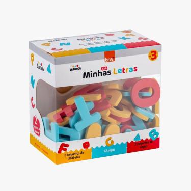 Imagem de Brinquedo Eva Minhas Letras Brw Com 62 Peças +3