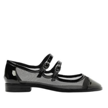 Imagem de Sapatilha Verniz Tela Tira Dupla  Arezzo Feminino-Feminino