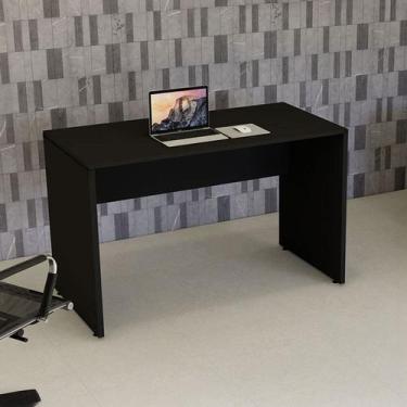 Imagem de Mesa Escrivaninha Retangular X Escritório Pé Painel com Passa Cabos 12