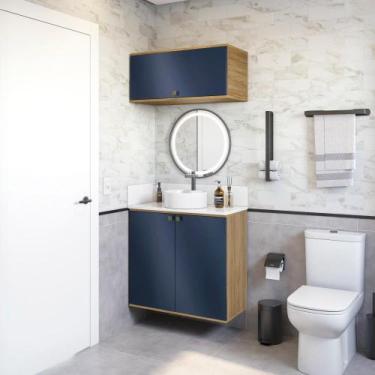 Imagem de Conjunto para Banheiro com Basculante Kappesberg Celeste 2 Peças Nogue