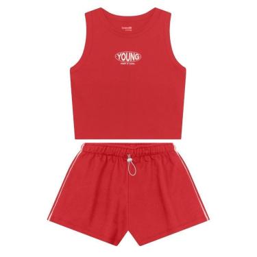 Imagem de Conjunto teen menina regata Brandili Young-Feminino