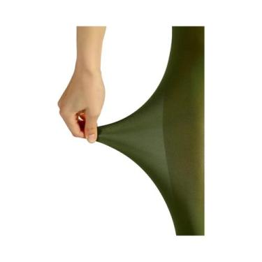 Imagem de Meia-calça Feminina Verde Oliva 80D De Veludo De Alta Elasticidade Tam