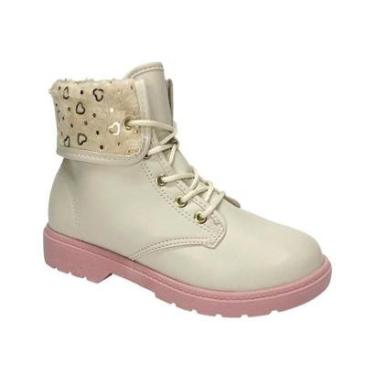 Imagem de Bota Molekinha Coturno Infantil 2164.129 Off White-Unissex