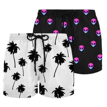 Imagem de Kit 2 Shorts Masculinos Plus Size Tactel Leve Treino Academia Caminhada Verão Conforto-Masculino