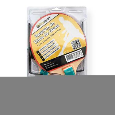 Imagem de Kit Ping Pong Tenis De Mesa 02 Raquetes 03 Bolinhas + Redinha - Bwx