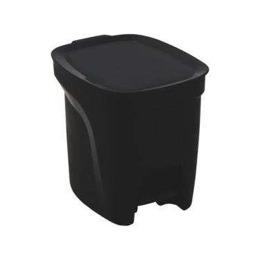 Imagem de Lixeira Cesto Para Banheiro Cozinha Escritorio Grande Com Pedal 7 Litr