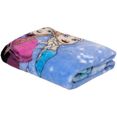 Imagem de Cobertor Solteiro Frozen Jolitex 1,50x2,00, Azul, Solteiro