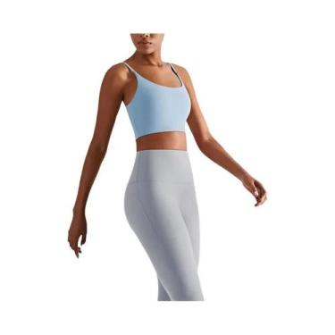 Imagem de Sutiã Esportivo Feminino De Secagem Rápida E Respirável, Cor Sólida, P
