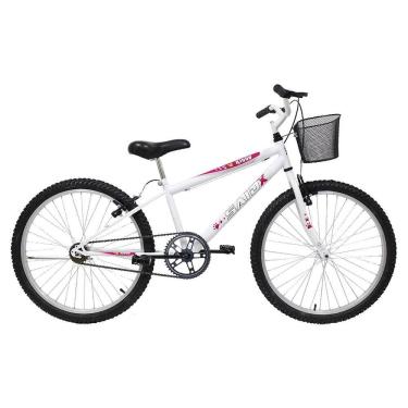 Imagem de Bicicleta Aro 24 Feminina Mono Sem Marcha Com Cesta Saidx