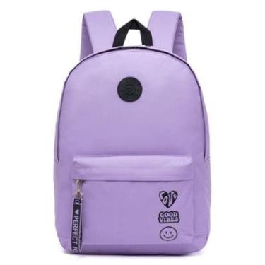 Imagem de Mochila Escolar Feminina Juvenil Casual Moderna Reforçada-Feminino