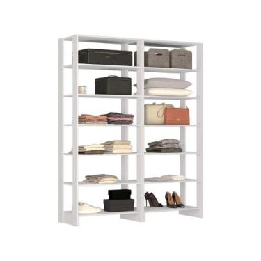 Imagem de Closet Modulado 2 Peças 12 Prateleiras Yes - Nova Mobile, Branco