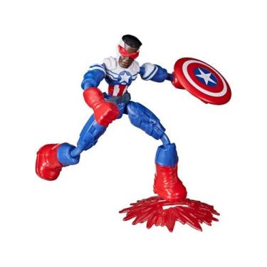 Imagem de Boneco Marvel Capitão América Falcão Vingadores Disney Hasbro
