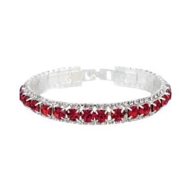 Imagem de Pulseiras Femininas Em Prata Esterlina 925 Com Zircônia AAA E Cristal 