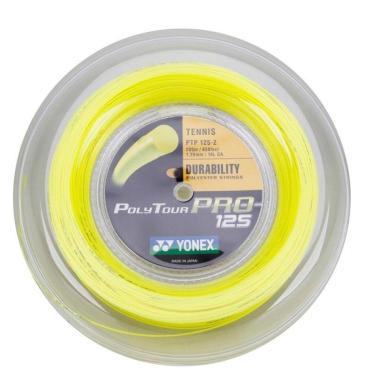 Imagem de Corda Yonex Polytour Pro 16L 1.25mm Grafite Rolo com 200 metros-Unissex