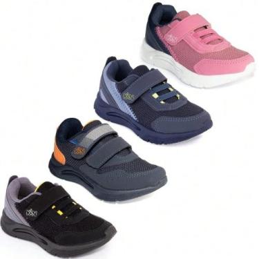 Imagem de Tênis Infantil Klin New Sport Conforto Escola Original, Coral, 36